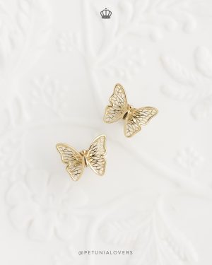 Aretes Mariposa Tejida