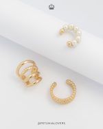 Ear cuff Perla Doble - Imagen 3