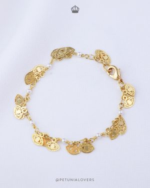 Pulsera ojo perla laminado