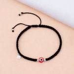Pulsera Nico corona ojo rojo - negro