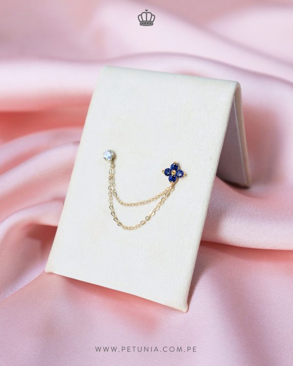 Piercing Flor Punto Azul - Imagen 3