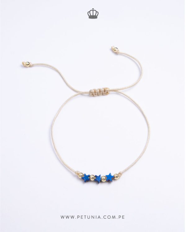 Pulsera Cecilia Estrella Azul - Imagen 3