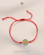 Pulsera San Benito Rojo oro 9mm
