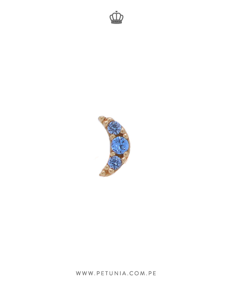 piercing luna celeste Piercing Luna Cristal Celeste - Imagen 1