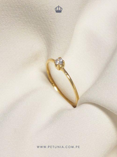 anillo solitario cristal Anillo Solitario Diamante