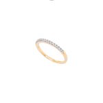Anillo Medio Rivier Diamantes 18k