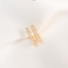 Argollas Oval 1 x 1.2 cm Diamantes