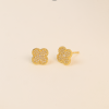 Aretes Trebol Diamantes