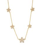 Cadena Flowers dorado - Imagen 3