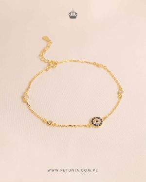 Pulsera ojo y punto cristal