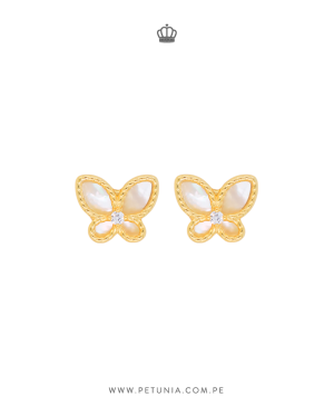 Aretes Mariposa Nacar