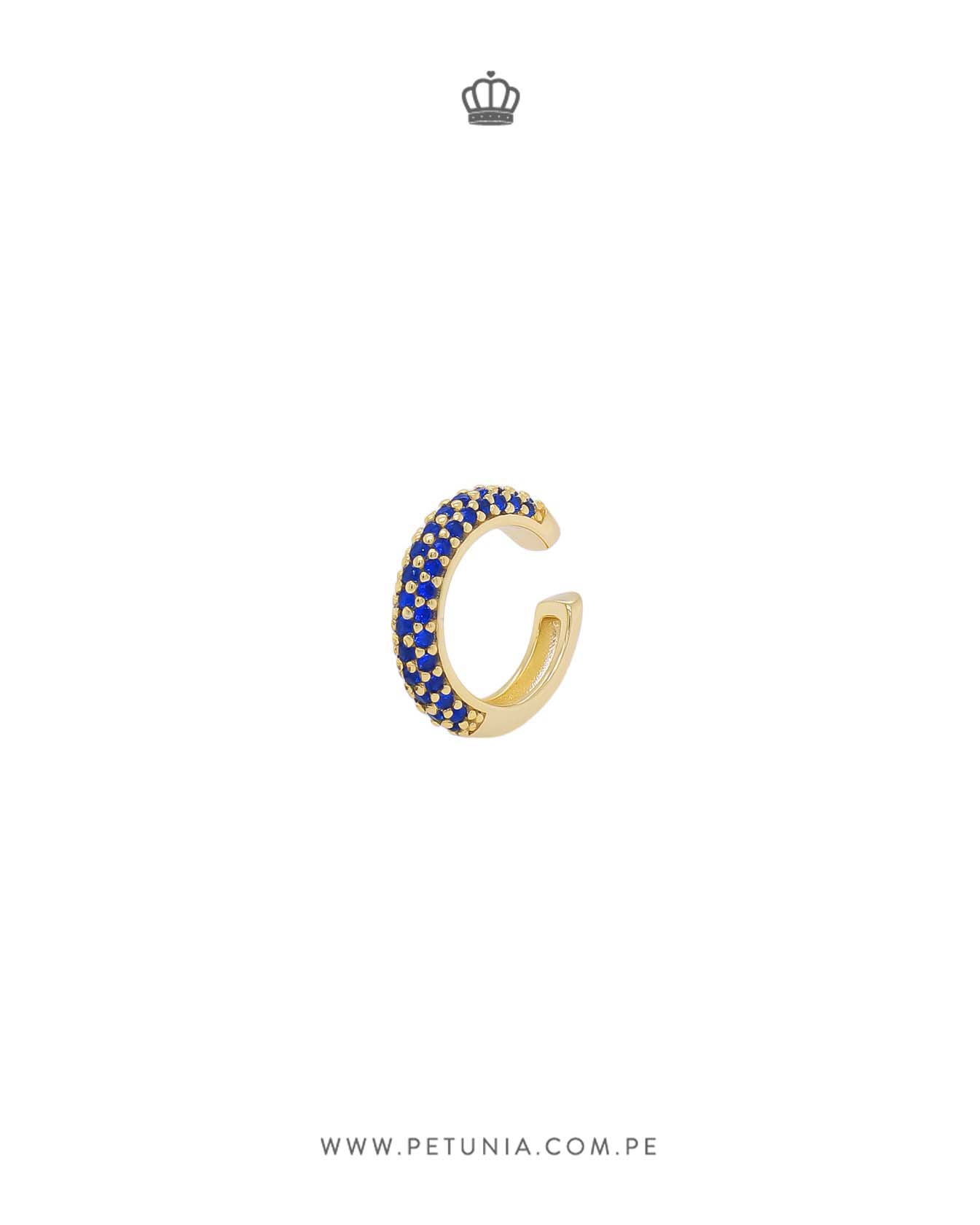 ear cuff Ear cuff Pave Azul - Imagen 1