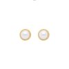 Aretes Media Perla trenza