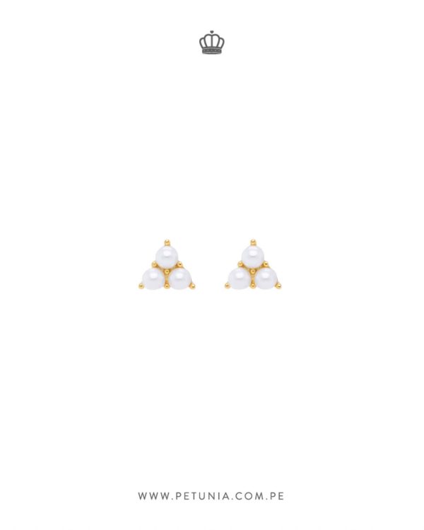 Aretes Trinity Perla - Imagen 3