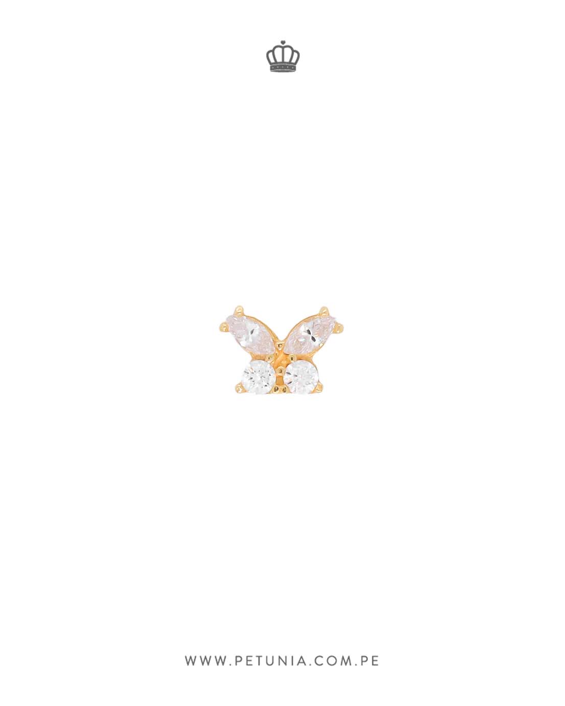 Orecchini Farfalla - Rosa | AJ Tuscany | Art Jewelery In Tuscany