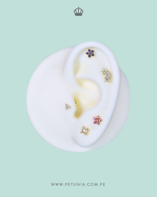 Piercing Trio Flores - Imagen 2