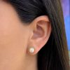 Aretes Media Perla trenza