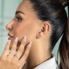 Anillo medio rivier diamantes