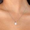 Cadena Leonor perla blanca