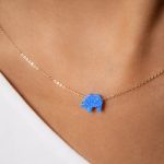 Cadena Elefante azul