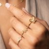 Anillo Mariposa cristal