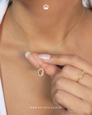 Cadena Virgen Maria Cristales