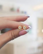 Aretes Solitario Trenza - Imagen 3