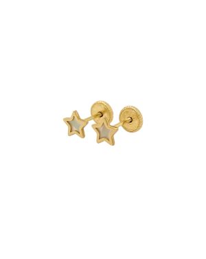 Aretes Estrella Nacar