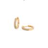 Argollas Circular 1.2 cm Diamantes