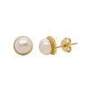 Aretes Media Perla trenza