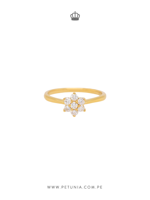 Anillo Roseta Diamantes