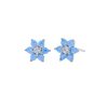 Aretes Roseta celeste