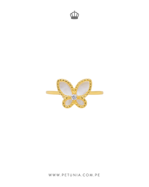 Anillo Mariposa nacar