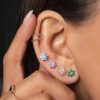 Aretes Roseta celeste