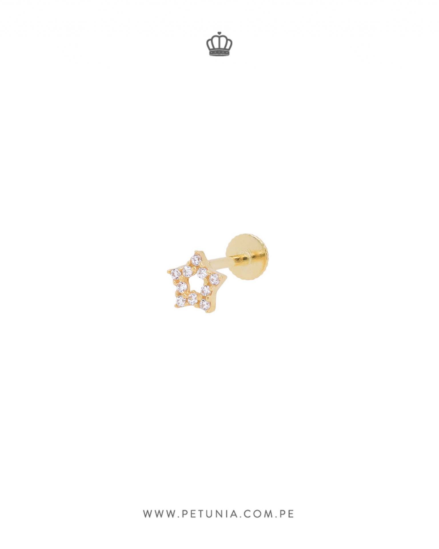 Gioiello con cristalli per piercing al capezzolo