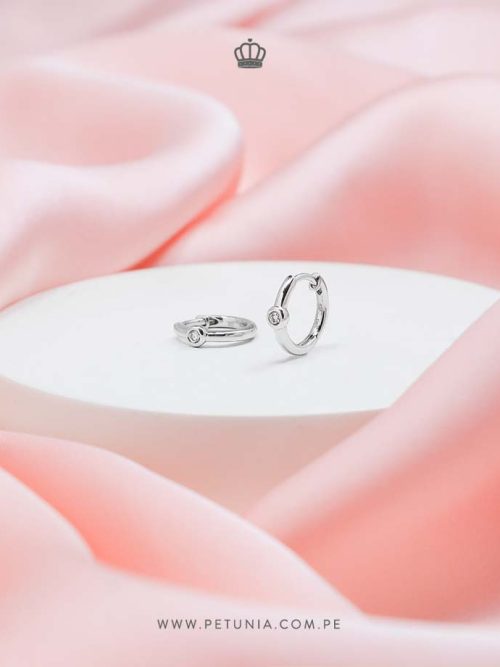 mini bezel Argollas Mini Bezel Punto Diamante