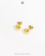 Aretes bola oro 6mm - Imagen 3
