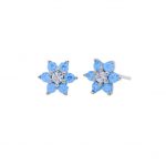 Aretes Roseta celeste