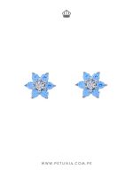 Aretes Roseta celeste - Imagen 4