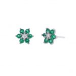 Aretes Roseta verde