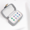 Aretes Roseta celeste