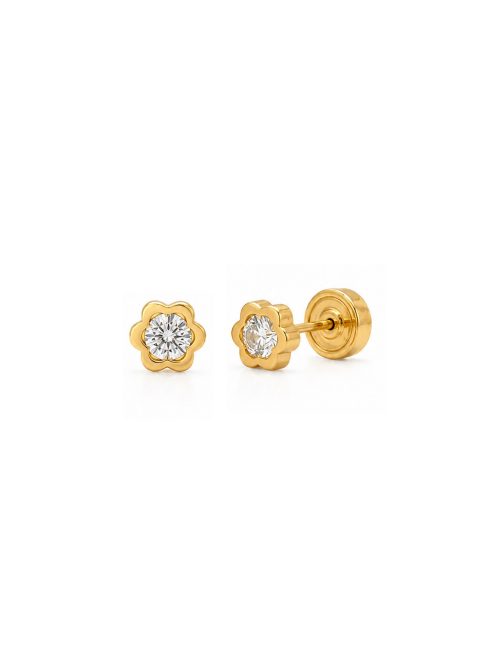 Arete Flor Cristal