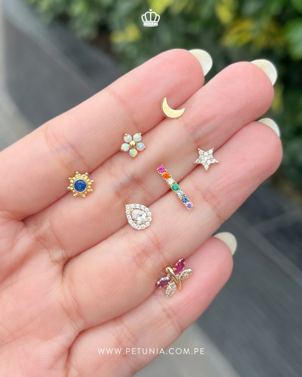 Piercing Timon Azul