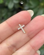 Piercing Cruz cristales 8mm