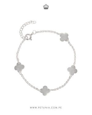 Pulsera Trebol plata