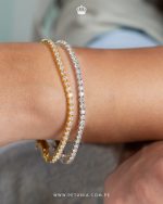 Pulsera Tennis Moissanita 3mm