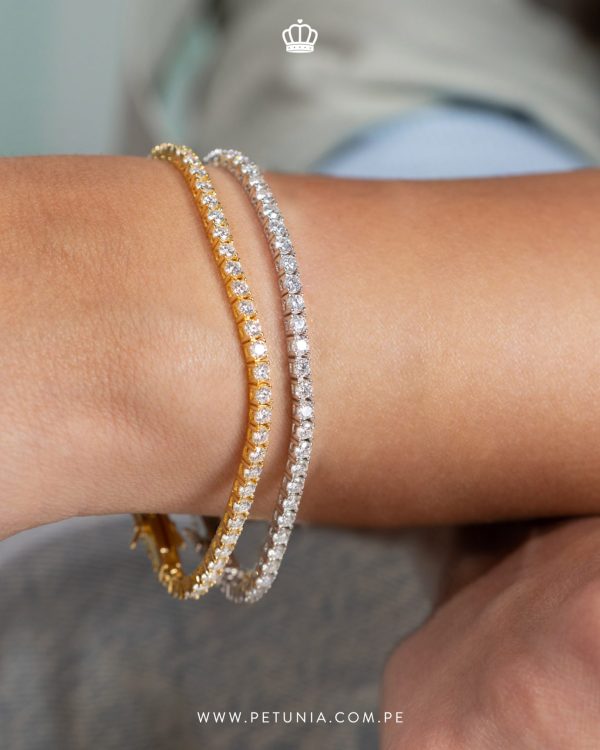 Pulsera Tennis Moissanita 3mm