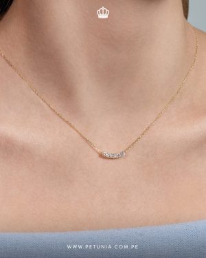 Cadena Charlotte Moissanita dorado