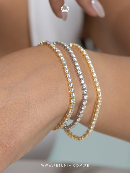 Pulsera Tennis Moissanita 3mm