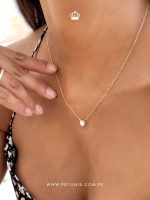 Cadena Belen Moissanita dorado - Imagen 2